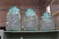 GLASS CANISTER JARS