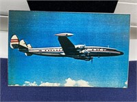 Vintage aviation jet photo postcard Unused
