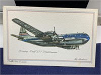 Vintage boeing postcard Unused