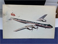 Vintage aviation jet photo postcard Unused