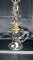 Oil lamp with glass globe