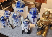 Lot of 7 Star Wars Figures R2-D2 & C-3PO