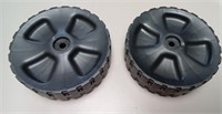 Set of 2 6in Plastic Utility Wheels