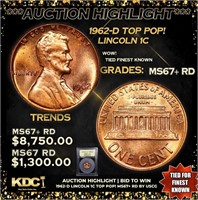 ***Auction Highlight*** 1962-d Lincoln Cent TOP PO