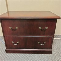 2 Drawer Wooden File Cabinet    (R#216)