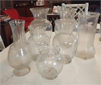 Clear vases