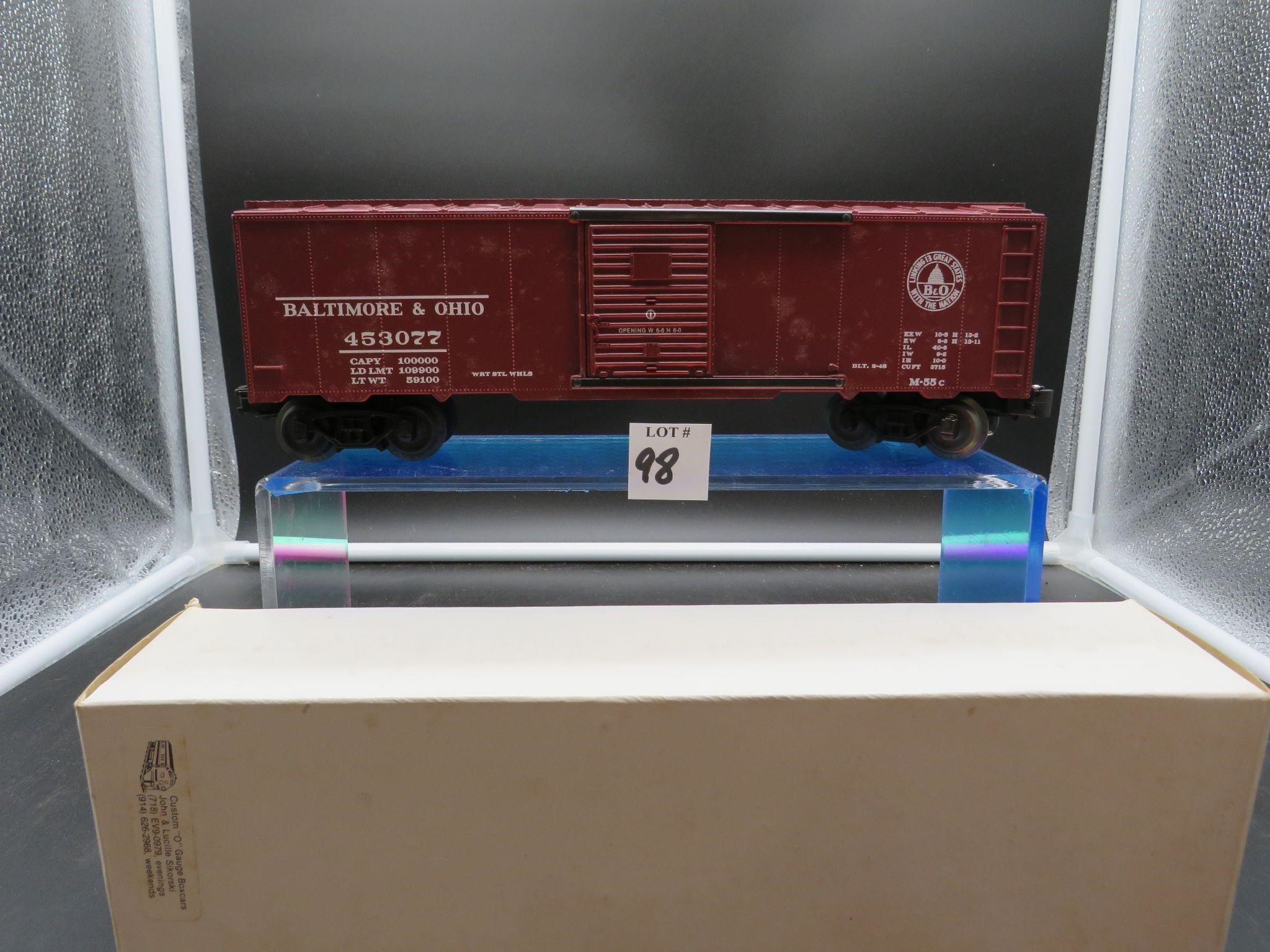 Custom B&0 Brown Boxcar 453077