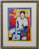 Mickey Mantle Giclee by Peter Max