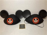 2 Pair of Vintage Mickey Mouse Ears Mint Condition