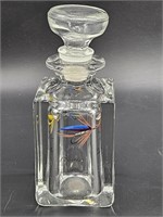 Clear Decanter w/ Painted Fly Fishing Lures