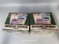 Two Boxes Pro set Military Desert Storm Cards Seal