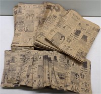 Newspaper Print Gift / Shopping Bags