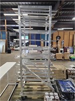 rolling commercial bakers rack