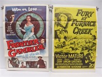 Vintage Westerns Tri-Fold Movie Poster Lot