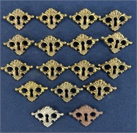 (17) Keeler Brass Co. Keyhole Covers with
