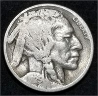 1925-D Buffalo Nickel from Set