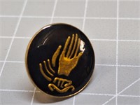 Praying hand pin