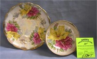 Antique hand painted European cup and saucer set