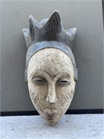 African Wood Carved Tribal Mask