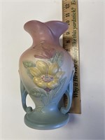 HULL POTTERY MAGNOLIA DOUBLE HANDLE VASE #2 8 1/2"