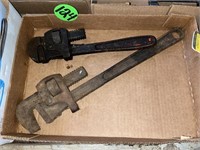 (2) Pipe Wrenches (18 & 12)