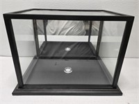 Black Framed Glass Display Box with Mirrored Back