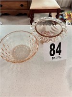 2 Depression Glass Bowls(LR)