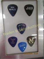 GROUP OF 6 VINTAGE GUITAR PICKS FROM AFTER