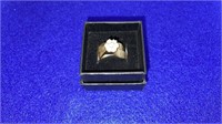 Engagement Ring Set, 10K Gold, 1 Carat Diamond