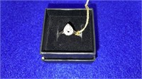 10K White Gold, Aprox 3/4 Carat Diamond