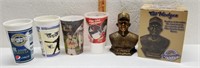Gil Hodges Replica Bust and 4 Plastic Cups