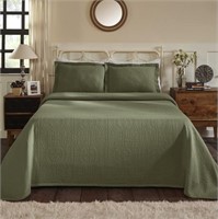 Superior 100% Cotton Medallion Bedspread w/ Shams