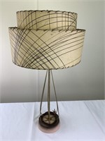 MCM wire lamp w/ fiberglass shade
