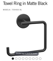 Trinsic Towel Ring-Black 759460-BL