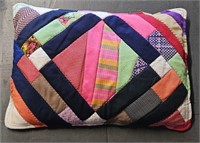 Hand Quilted Pillow 24 in. length