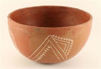 Prehistoric Anasazi Redware Bowl