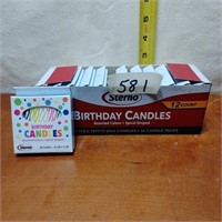 NEW 12 BOXES OF 36 PER BOX B-DAY CANDLES