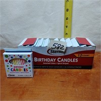 NEW 12 BOXES OF 36 PER BOX B-DAY CANDLES