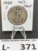Silver Walking Liberty Half Dollar 1944-S