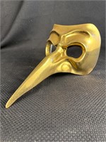Brass Plague Mask Wall Hanging
