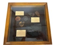Shadow Box Display Cabinet Ammonite Trilobite +