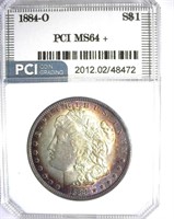 1884-O Morgan PCI MS-64+ Nice Rim Toning