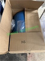 ULINE 20 Gallon Plastic Storage Drum-New in Box