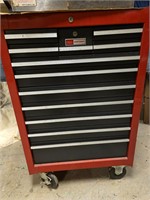 Vintage Sears Craftsman Rolling Toolbox w tools