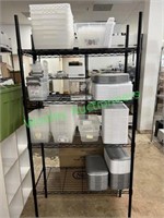 36"x16"72" Metal Shelving Unit and Contents