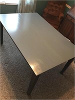 New gray kitchen table built in fold up leaf