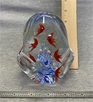 Dynasty Gallery Art Glass Paperwork/Pen Holder