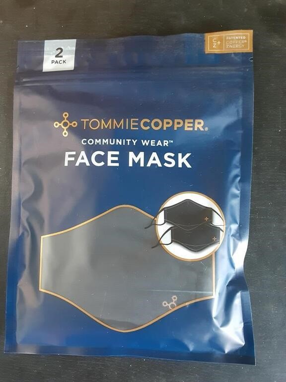 TOMMIE COPPER COMMUNITY FACE MASK 2 PK NEW