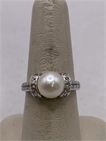 ROSS SIMON STERLING SILVER & PEARL RING