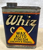 1930s WHIZ Auto WAX can - 16oz